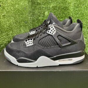 Nike Air Jordan 4 Retro Black Canvas